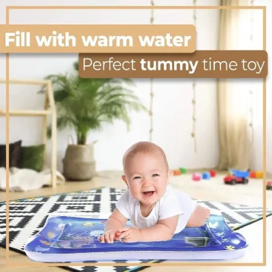 Swtroom Tummy Time Baby Water Mat Inflatable Baby Toys for 3 6 12 Months image {3}