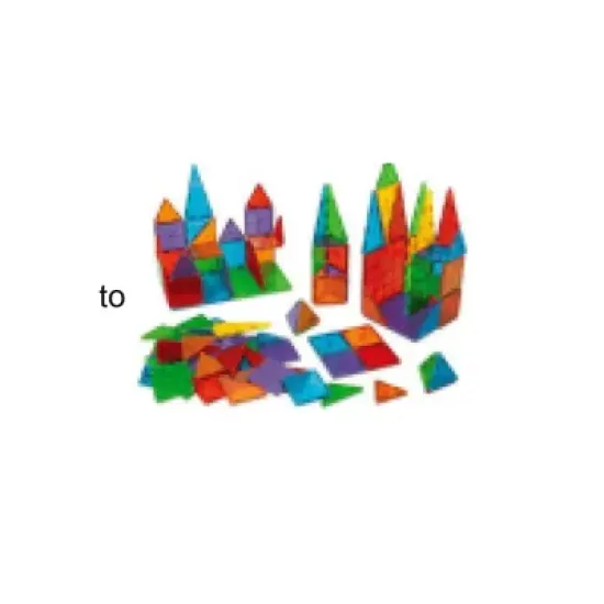 Novelty Gift OMG! Magnetic Tiles Mystery Toy Box [48 Pieces! Storage Bag Included image {2}