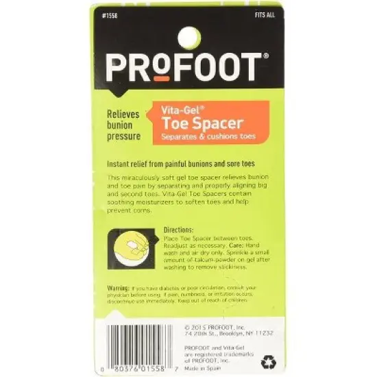 ProFoot - Vital Gel Toe Spacer, 1 Pair image {1}