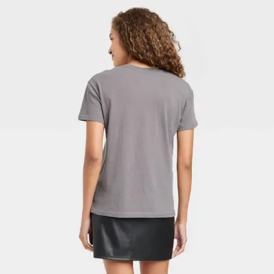 Women's The Rolling Stones Retro Short Sleeve Graphic T-Shirt - Charcoal Gray image {1}