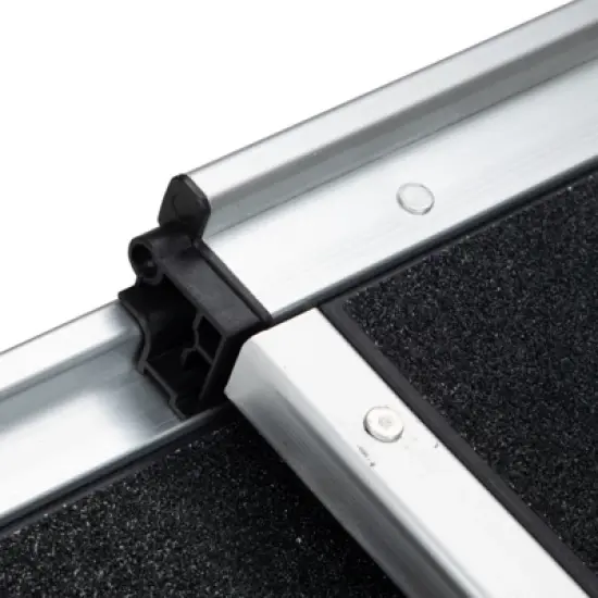 Sevobal Pet Toy Foldable Aluminum Dog Car Step Ramp, Dog Ramp Climbing Ladder with PVC Handle Pet Ramp Ladder, Black, 63.54"*16.73"*2.2" image {4}