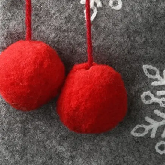 18" Gray Christmas Stocking with Snowflakes - National Tree Company image {2}