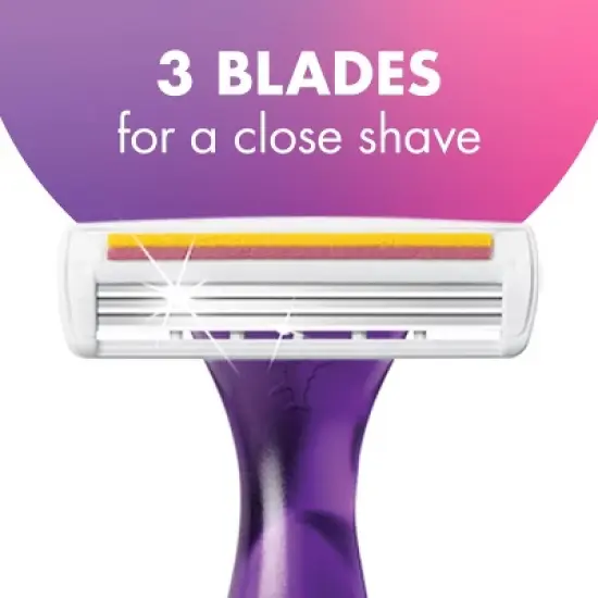 BiC Soleil Smooth Scented Women's Disposable 3-Blade Razor with Moisture Strip - 10ct image {1}