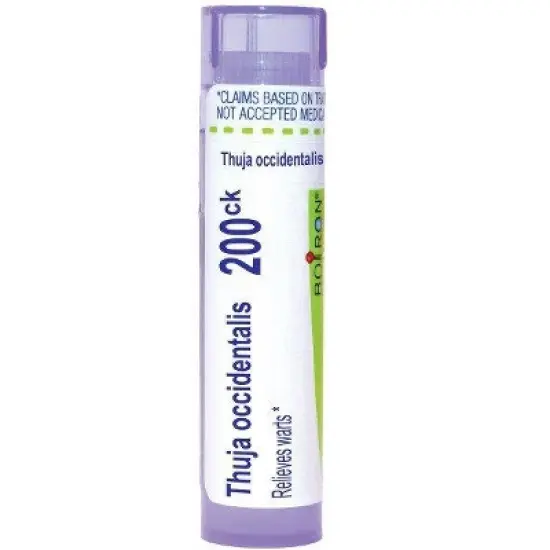 Thuja Occidentalis 200CK by Boiron Homeopathic Single Medicine For First Aid  -  80 Pellet image {10}