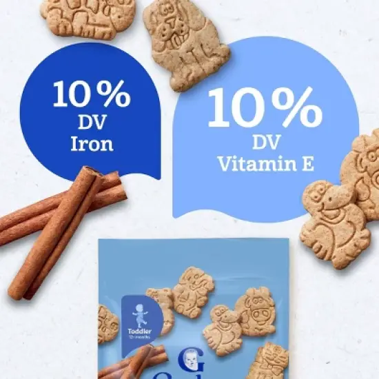 Gerber Baby Food Cinnamon Graham Animal Crackers Baby Snack - 6oz image {3}