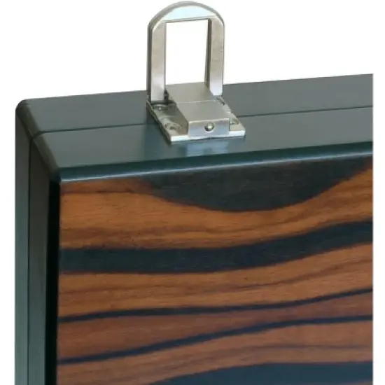 WE Games Black Zebra Wood Backgammon Set -15 in. image {4}