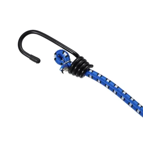 Unique Bargains Bike Elastic Tie Down Straps Hooks Moving Load Securing Cord Straps Blue 12 Pcs image {4}