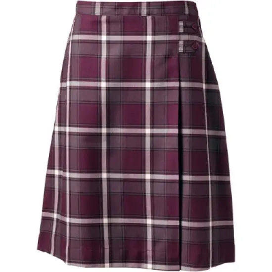 Lands' End School Uniform Girls Plaid A-line Skirt Below the Knee image {5}