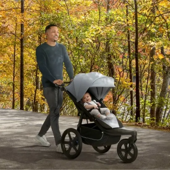 Jeep PowerGlyde Pro Jogging Stroller by Delta Children - Soft Gray image {2}