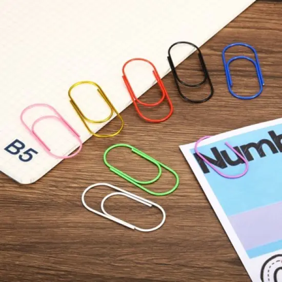 Unique Bargains Large Metal Prevent Tearing Pages Home Office Paper Clip 20 Pcs image {3}