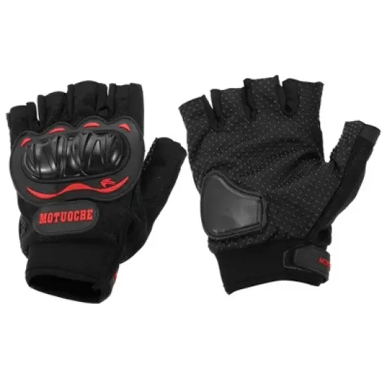 Unique Bargains Motorcycle Cycling Half Finger Gloves 1 Pair image {6}
