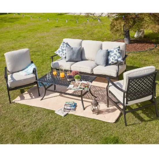 4pc Outdoor Patio Seating Set - Patio Festival
 image {14}