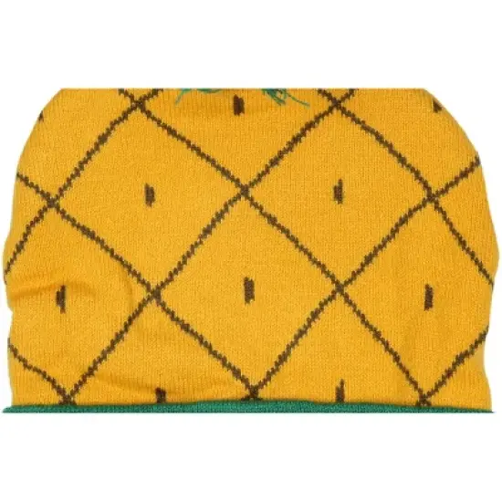 SpongeBob SquarePants Embroidered Character Pineapple Cuff Pom Beanie Hat Multicoloured image {3}