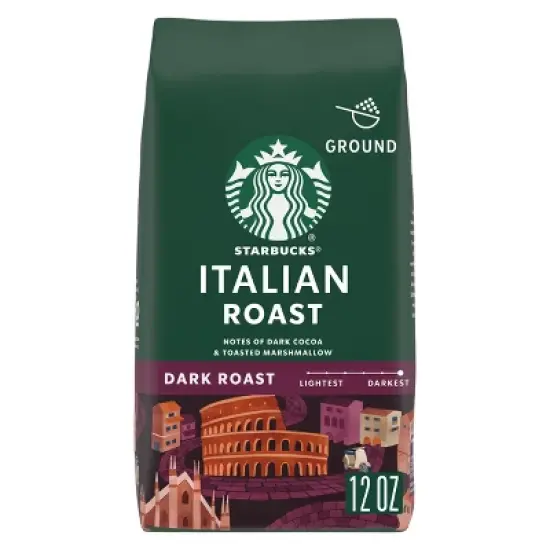 Starbucks Italian Dark Roast Ground Coffee - 12oz image {5}