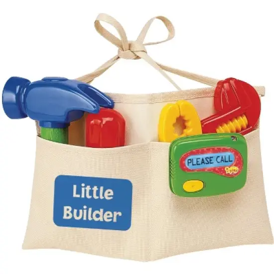 International Playthings Kidoozie My First Tool Belt, set of 6 Toy Tools image {2}