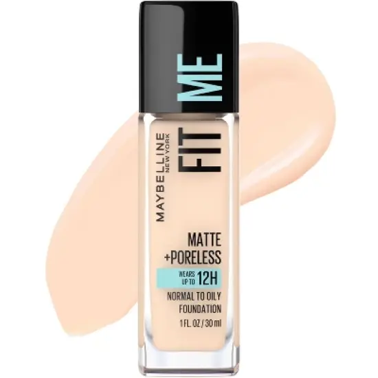 Maybelline Fit Me Matte + Poreless Oil Free Liquid Foundation - 1 fl oz image {45}