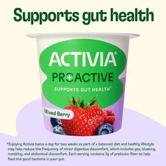 ACTIVIA Mixed Berry Probiotic Yogurt Cups - 21.2oz/4ct image {4}