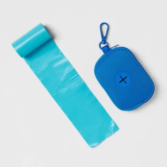 Fabric Dog Waste Bag Holder with Carabiner - 15ct - up&up&trade; image {2}