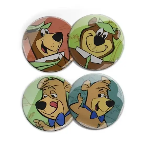 Crowded Coop, LLC Hanna-Barbera Yogi Bear Magnet 4-Pack image {3}