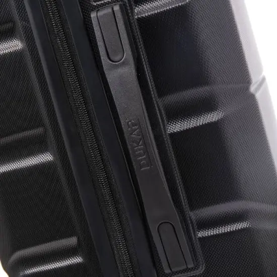 DUKAP Sense Lightweight Hardside Medium Checked Spinner Suitcase - Black image {9}