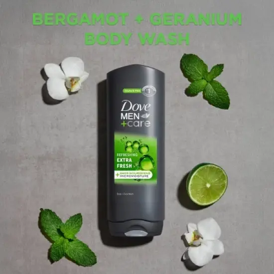 Dove Men+Care Extra Fresh Refreshing Body & Face Wash - Sulfate Free - 18 fl oz image {6}