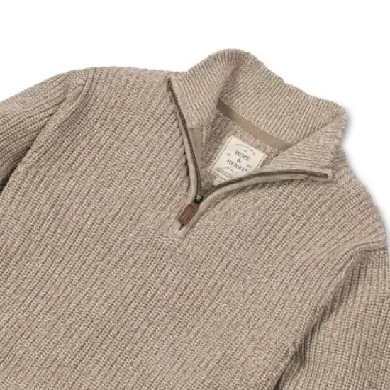 Hope & Henry Mens' Half Zip Pullover Sweater image {4}