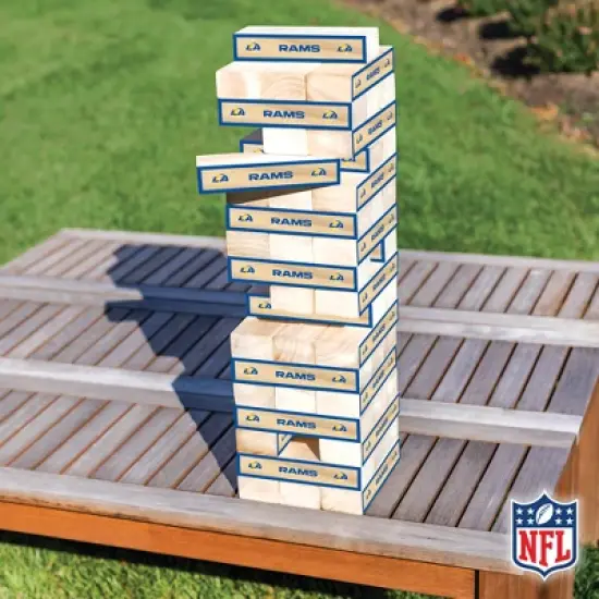 NFL Los Angeles Rams Giant Wooden Tumbling Tower image {6}