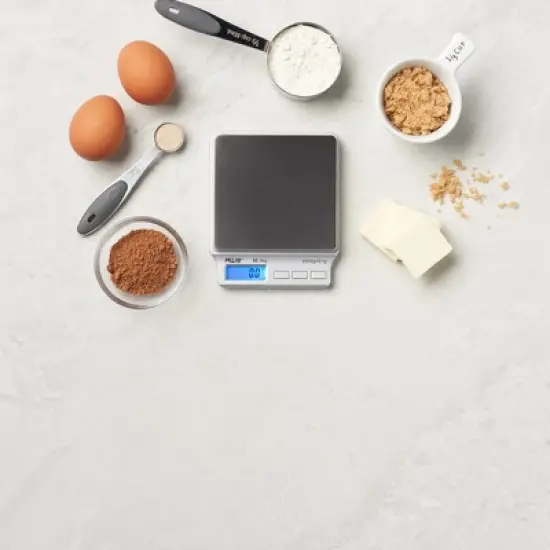 American Weigh Scales SC Series Stainless Steel High Precision Digital Back-lit LCD Display Food Pocket Scale 2KG x 0.1g image {4}