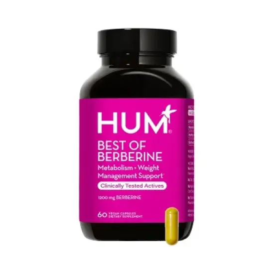 HUM Nutrition Best of Berberine Weight Management & Glucose Support Vegan Capsules - 1200mg - 60ct image {7}