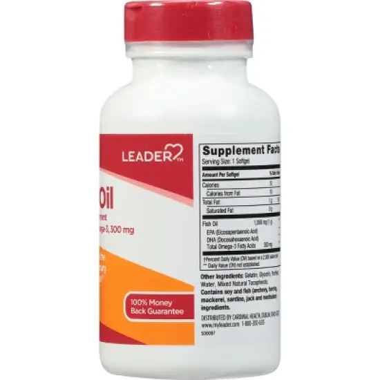 Leader Fish Oil 120 Softgels image {5}