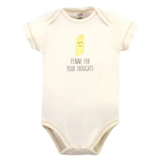Touched by Nature Organic Cotton Bodysuits 5pk, Pizza image {3}