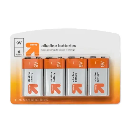 9V Batteries - 4ct - up & up&trade; image {1}