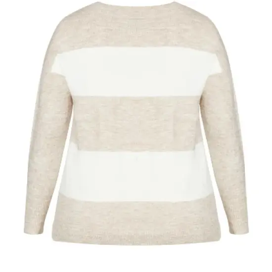 Women's Plus Size Fa La La Sweater - Beige | AVENUE image {5}
