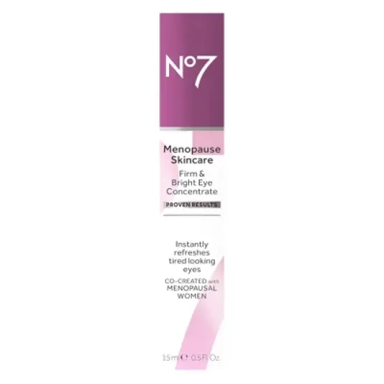 No7 Menopause Skincare Firm & Bright Eye Concentrate - 0.5 fl oz image {5}