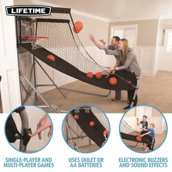 Lifetime Double Shot Deluxe Basketball Arcade Game (90648) image {2}