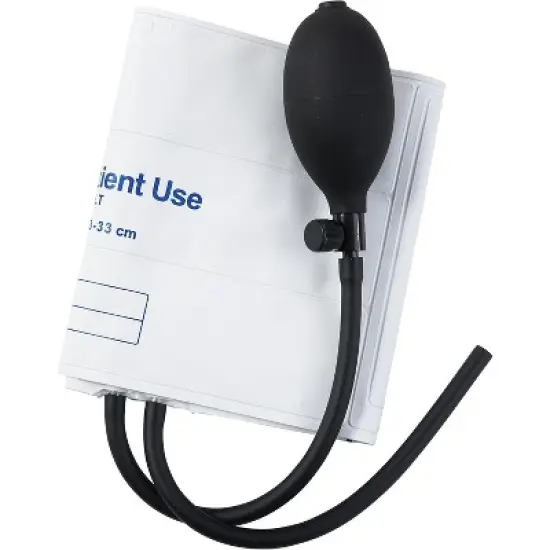 MABIS Single-Patient Use Inflation Systems, 5 Blood Pressure Cuffs per Box, 23 to 33 Centimeters, White image {2}