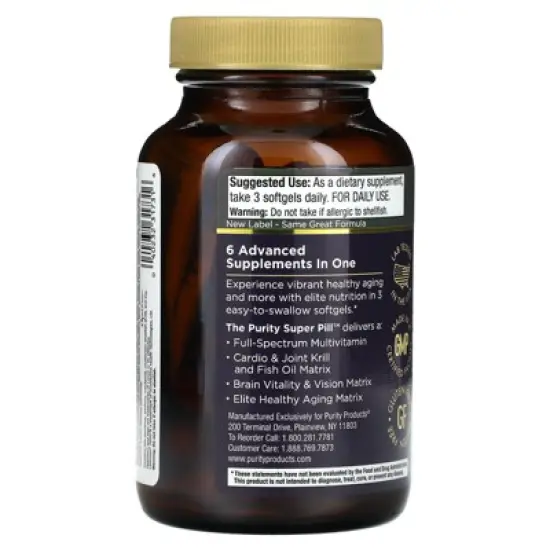 Purity Products The Purity Super Pill, 90 Softgels image {2}
