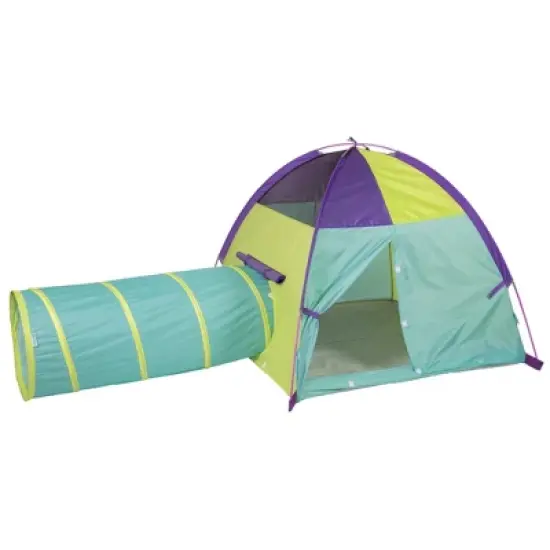 Pacific Play Tents Kids Neon Hide-Me Tent & Tunnel Combo image {9}