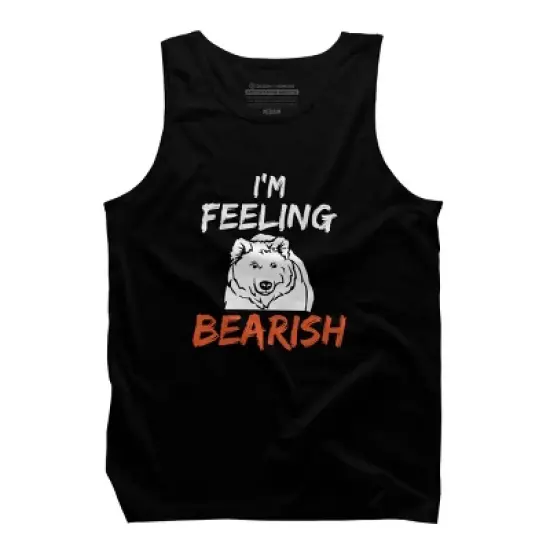 Men's Design By Humans I'm Feeling Bearish By MadderTees Tank Top image {2}