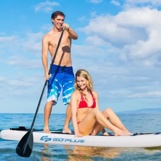 Costway 10' Inflatable Stand Up Paddle Board SUP Adjustable Paddle Backpack Pump image {1}