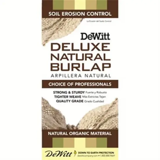 Dewitt NB3 3-Foot by 250-Foot Medium Weave Natural Burlap Cloth for Soil Erosion Control, Plant Protection and Slope Control image {2}