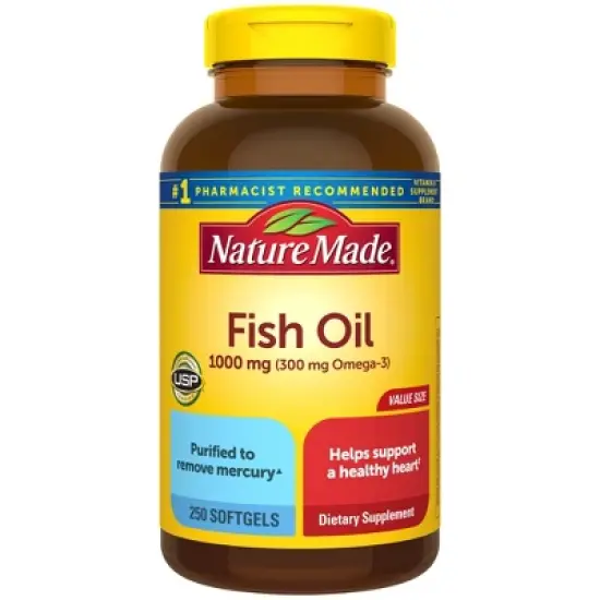 Nature Made Fish Oil Omega-3 Dietary Supplement Softgels image {11}