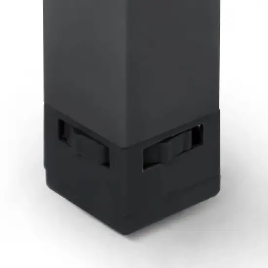 Greemotion 59" Mackay Teak Wood & Metal Rectangle Outdoor Dining Table with Umbrella Hole Natural: Scandinavian Style, Seats 6 image {5}