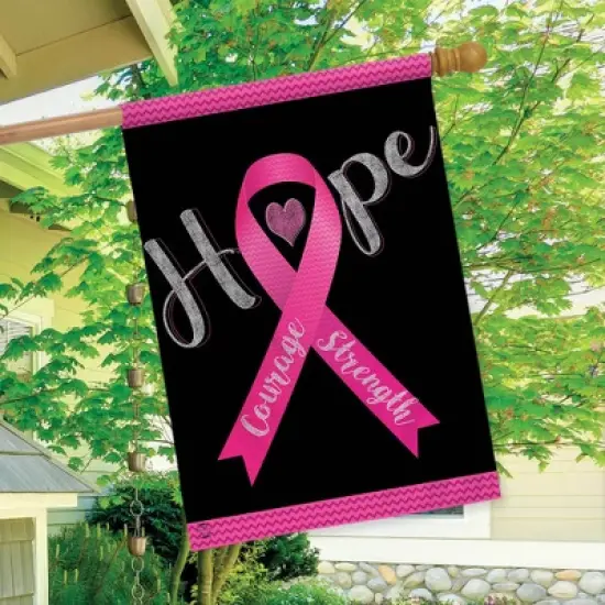 Briarwood Lane Hope, Courage, Strength Awareness House Flag Breas image {2}