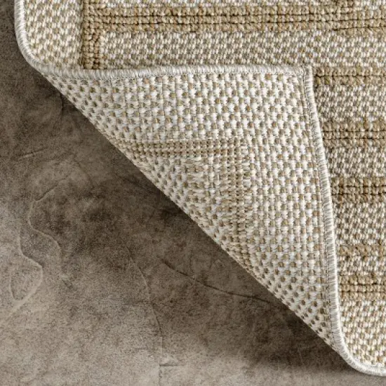 nuLOOM Rickie Solid Striped Indoor/Outdoor Patio Area Rug image {6}