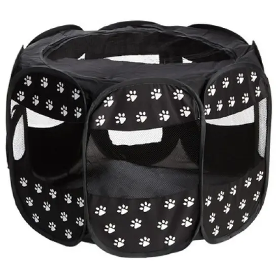 The Lakeside Collection Paw Print Portable Play Pen image {7}
