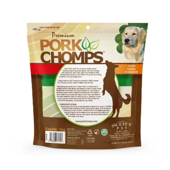 Nutri Chomps Pork Chomps Assorted Flavors Twist Chewy Treats Dog Treats - 12ct image {1}