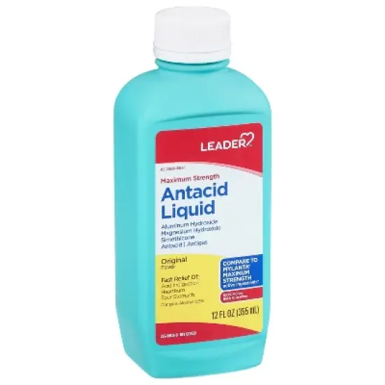 Leader Maximum Strength Original Antacid Liquid 12 fl oz image {7}
