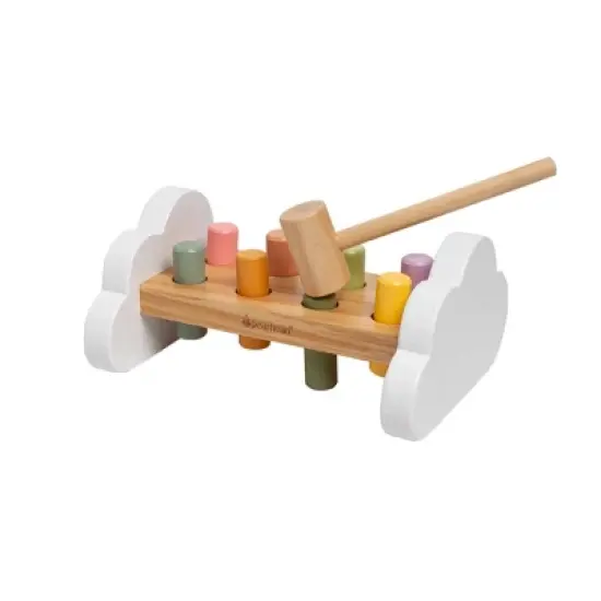 Pearhead Wooden Hammer Bench Toy - 10pc image {1}