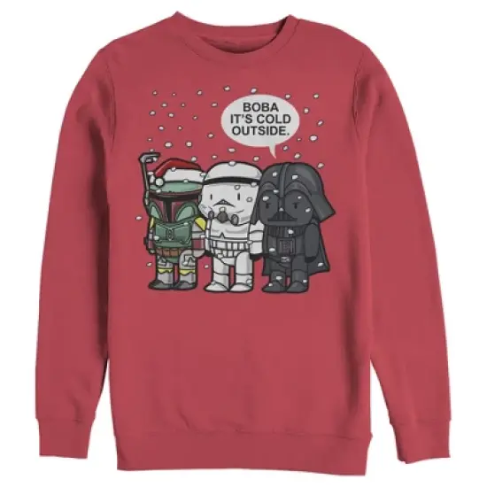 Men's Star Wars Christmas Boba It's Cold Outside Sweatshirt image {4}